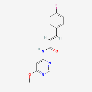 molecular formula C14H12FN3O2 B2802871 (E)-3-(4-fluorophenyl)-N-(6-methoxypyrimidin-4-yl)acrylamide CAS No. 1421586-87-9