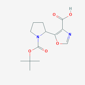 5-(1-(tert-Butoxycarbonyl)pyrrolidin-2-yl)oxazole-4-carboxylic acid
