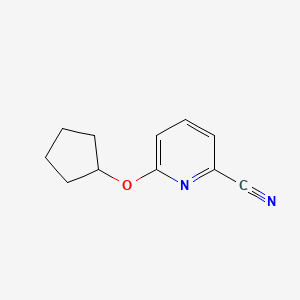 6-(Cyclopentyloxy)pyridine-2-carbonitrile