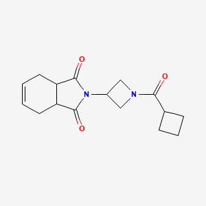 molecular formula C16H20N2O3 B2802885 2-(1-(环丁基甲酰)噁唑啉-3-基)-3a,4,7,7a-四氢-1H-异喹啉-1,3(2H)-二酮 CAS No. 1903140-76-0