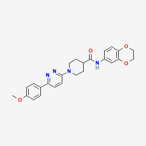 N-(2,3-dihydrobenzo[b][1,4]dioxin-6-yl)-1-(6-(4-methoxyphenyl)pyridazin-3-yl)piperidine-4-carboxamide