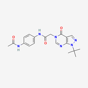 N-(4-acetamidophenyl)-2-(1-(tert-butyl)-4-oxo-1H-pyrazolo[3,4-d]pyrimidin-5(4H)-yl)acetamide