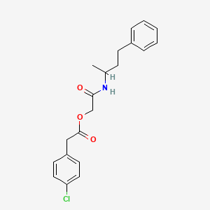 [(4-Phenylbutan-2-yl)carbamoyl]methyl 2-(4-chlorophenyl)acetate