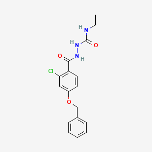 2-[4-(benzyloxy)-2-chlorobenzoyl]-N-ethyl-1-hydrazinecarboxamide