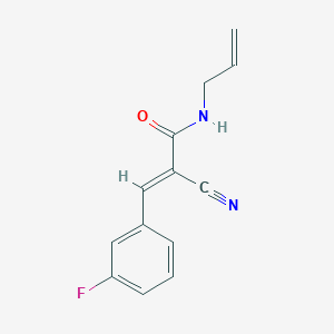 (E)-2-cyano-3-(3-fluorophenyl)-N-prop-2-enylprop-2-enamide