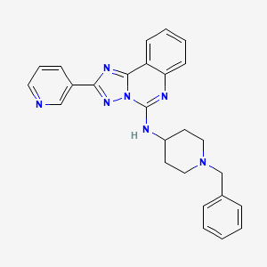 molecular formula C26H25N7 B2802936 1-benzyl-N-[2-(pyridin-3-yl)-[1,2,4]triazolo[1,5-c]quinazolin-5-yl]piperidin-4-amine CAS No. 902909-81-3