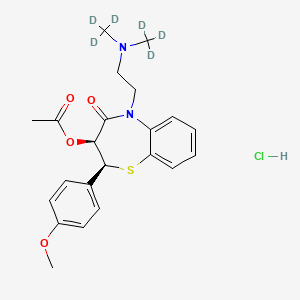 molecular formula C22H27ClN2O4S B2802942 Diltiazem-d6 hydrochloride CAS No. 1309283-34-8