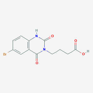 molecular formula C12H11BrN2O4 B2802949 4-(6-bromo-2,4-dioxo-1H-quinazolin-3-yl)butanoic Acid CAS No. 688774-09-6
