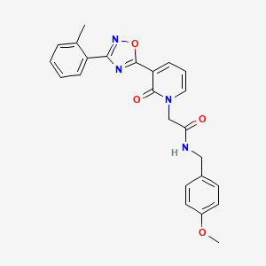 N-(4-methoxybenzyl)-2-(2-oxo-3-(3-(o-tolyl)-1,2,4-oxadiazol-5-yl)pyridin-1(2H)-yl)acetamide