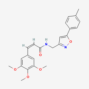 (Z)-N-((5-(p-tolyl)isoxazol-3-yl)methyl)-3-(3,4,5-trimethoxyphenyl)acrylamide