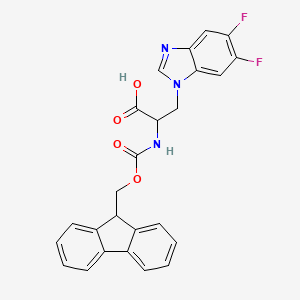 3-(5,6-Difluorobenzimidazol-1-yl)-2-(9H-fluoren-9-ylmethoxycarbonylamino)propanoic acid