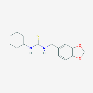 N-(1,3-benzodioxol-5-ylmethyl)-N'-cyclohexylthiourea