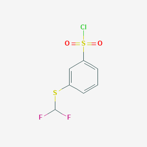3-[(Difluoromethyl)sulfanyl]benzene-1-sulfonyl chloride