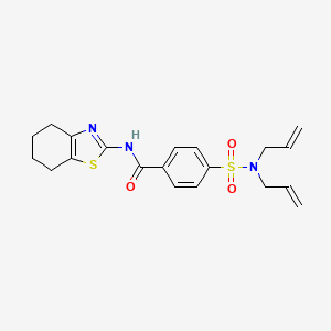 4-(N,N-diallylsulfamoyl)-N-(4,5,6,7-tetrahydrobenzo[d]thiazol-2-yl)benzamide