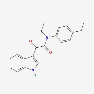 molecular formula C20H20N2O2 B2802983 N-ethyl-N-(4-ethylphenyl)-2-(1H-indol-3-yl)-2-oxoacetamide CAS No. 852368-29-7