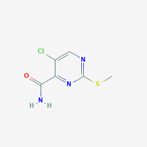 5-Chloro-2-(methylsulfanyl)pyrimidine-4-carboxamide