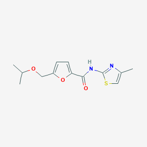 5-(isopropoxymethyl)-N-(4-methylthiazol-2-yl)furan-2-carboxamide
