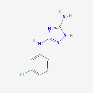 N3-(3-chlorophenyl)-1H-1,2,4-triazole-3,5-diamine