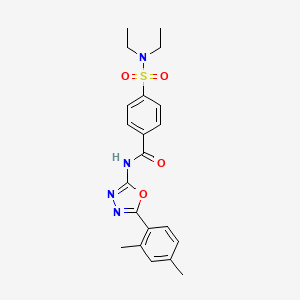 4-(N,N-diethylsulfamoyl)-N-(5-(2,4-dimethylphenyl)-1,3,4-oxadiazol-2-yl)benzamide