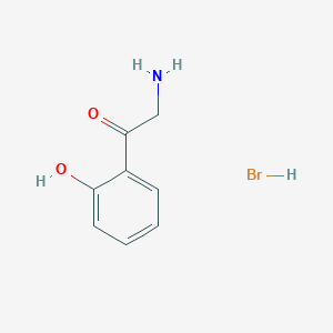 molecular formula C8H10BrNO2 B2803011 2-Amino-1-(2-hydroxyphenyl)ethan-1-one hydrobromide CAS No. 1909305-57-2