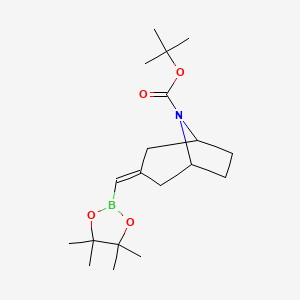 tert-Butyl 3-((4,4,5,5-tetramethyl-1,3,2-dioxaborolan-2-yl)methylene)-8-azabicyclo[3.2.1]octane-8-carboxylate