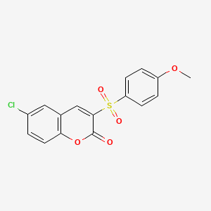 6-Chloro-3-(4-methoxyphenyl)sulfonylchromen-2-one