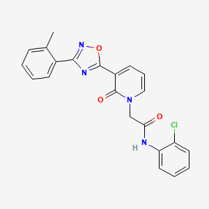 N-(2-chlorophenyl)-2-(2-oxo-3-(3-(o-tolyl)-1,2,4-oxadiazol-5-yl)pyridin-1(2H)-yl)acetamide