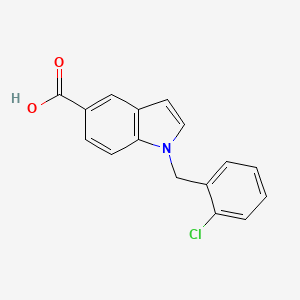 molecular formula C16H12ClNO2 B2803033 1-(2-chlorobenzyl)-1H-indole-5-carboxylic acid CAS No. 1411729-09-3