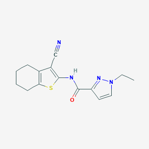 N-(3-cyano-4,5,6,7-tetrahydrobenzo[b]thiophen-2-yl)-1-ethyl-1H-pyrazole-3-carboxamide