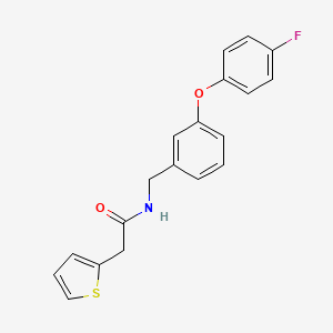 N-(3-(4-fluorophenoxy)benzyl)-2-(thiophen-2-yl)acetamide