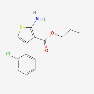 Propyl 2-amino-4-(2-chlorophenyl)thiophene-3-carboxylate
