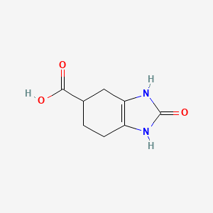 molecular formula C8H10N2O3 B2803081 2-氧代-1,3,4,5,6,7-六氢苯并咪唑-5-羧酸 CAS No. 1525330-55-5