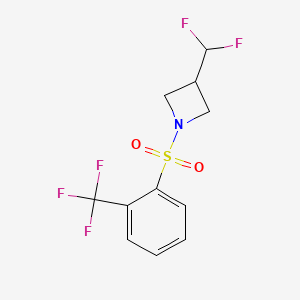3-(Difluoromethyl)-1-((2-(trifluoromethyl)phenyl)sulfonyl)azetidine