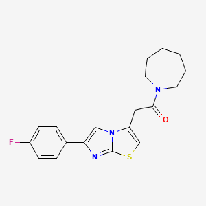 1-(Azepan-1-yl)-2-(6-(4-fluorophenyl)imidazo[2,1-b]thiazol-3-yl)ethanone