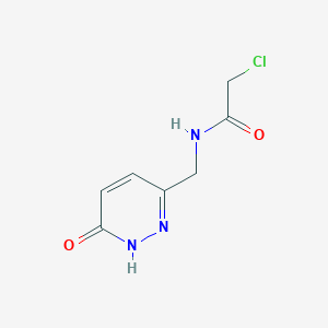 molecular formula C7H8ClN3O2 B2803133 2-Chloro-N-[(6-oxo-1H-pyridazin-3-yl)methyl]acetamide CAS No. 1853288-24-0