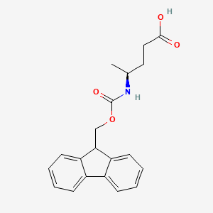 molecular formula C20H21NO4 B2803135 (S)-4-((((9H-Fluoren-9-yl)methoxy)carbonyl)amino)pentanoic acid CAS No. 1014018-41-7