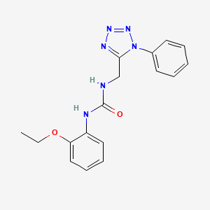 molecular formula C17H18N6O2 B2803174 1-(2-ethoxyphenyl)-3-((1-phenyl-1H-tetrazol-5-yl)methyl)urea CAS No. 950473-39-9