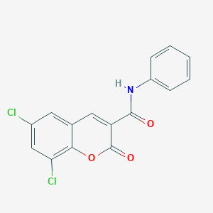 6,8-dichloro-2-oxo-N-phenyl-2H-chromene-3-carboxamide