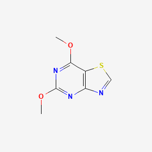 molecular formula C7H7N3O2S B2803184 5,7-Dimethoxy-[1,3]thiazolo[4,5-d]pyrimidine CAS No. 2243510-54-3
