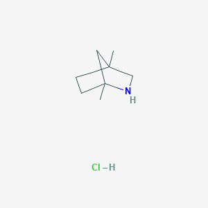 molecular formula C8H16ClN B2803188 1,4-Dimethyl-2-azabicyclo[2.2.1]heptane;hydrochloride CAS No. 2567498-25-1