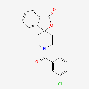 molecular formula C19H16ClNO3 B2803194 1'-(3-Chlorobenzoyl)spiro[2-benzofuran-3,4'-piperidine]-1-one CAS No. 1797280-65-9