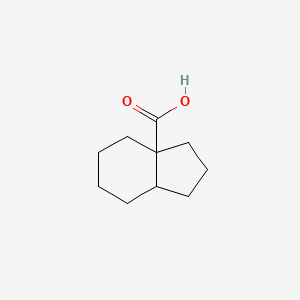 molecular formula C10H16O2 B2803203 octahydro-1H-indene-3a-carboxylic acid CAS No. 63963-79-1