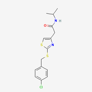 2-(2-((4-chlorobenzyl)thio)thiazol-4-yl)-N-isopropylacetamide