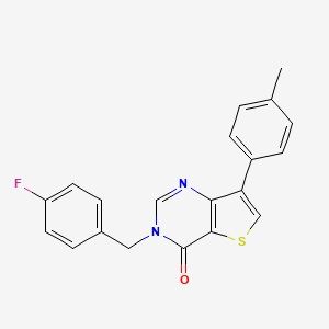 3-(4-fluorobenzyl)-7-(4-methylphenyl)thieno[3,2-d]pyrimidin-4(3H)-one