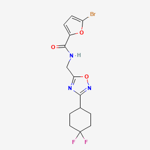 5-bromo-N-((3-(4,4-difluorocyclohexyl)-1,2,4-oxadiazol-5-yl)methyl)furan-2-carboxamide