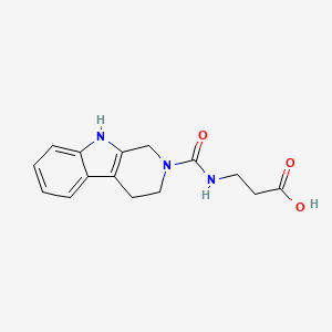 molecular formula C15H17N3O3 B2803282 N-(1,3,4,9-tetrahydro-2H-beta-carbolin-2-ylcarbonyl)-beta-alanine CAS No. 951952-39-9