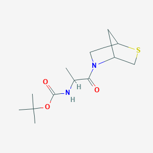 Tert-butyl (1-(2-thia-5-azabicyclo[2.2.1]heptan-5-yl)-1-oxopropan-2-yl)carbamate