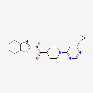 1-(6-cyclopropylpyrimidin-4-yl)-N-(4,5,6,7-tetrahydrobenzo[d]thiazol-2-yl)piperidine-4-carboxamide