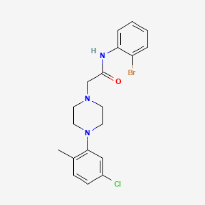 N-(2-Bromophenyl)-2-(4-(5-chloro-2-methylphenyl)piperazinyl)ethanamide