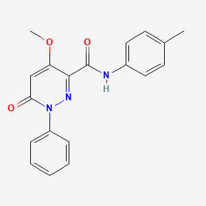 4-methoxy-N-(4-methylphenyl)-6-oxo-1-phenylpyridazine-3-carboxamide